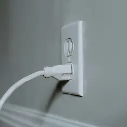 Power Plug Plugged In Socket